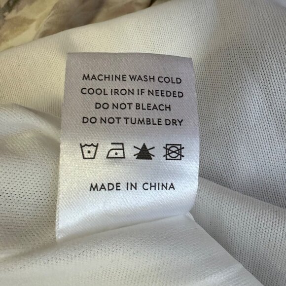 Baltic Born Floral Semi Sheer Tiered Long Sleeve Smocked Waist Dress Size M - Picture 7 of 10